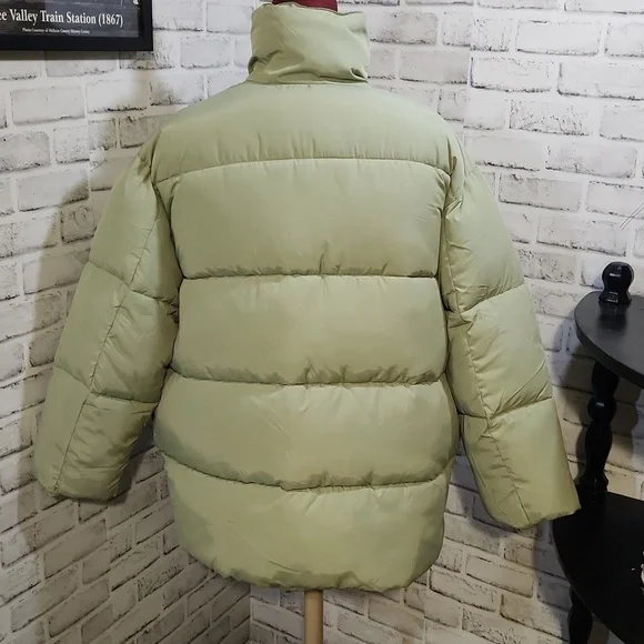 Chelsea & Violet SZ L Seafoam Green Puffer Coat - Picture 2 of 7